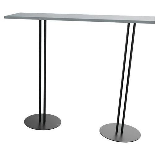 MANGE DEBOUT ROXANE 140 X 40 X 110 2 PIEDS GRIS CENDRÉ/NOIR