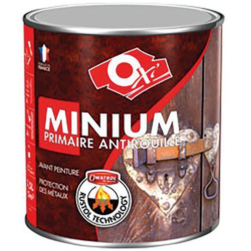 MINNIUM ORANGE À COUCHE PRIMAIRE ANTIROUILLE 500 ML