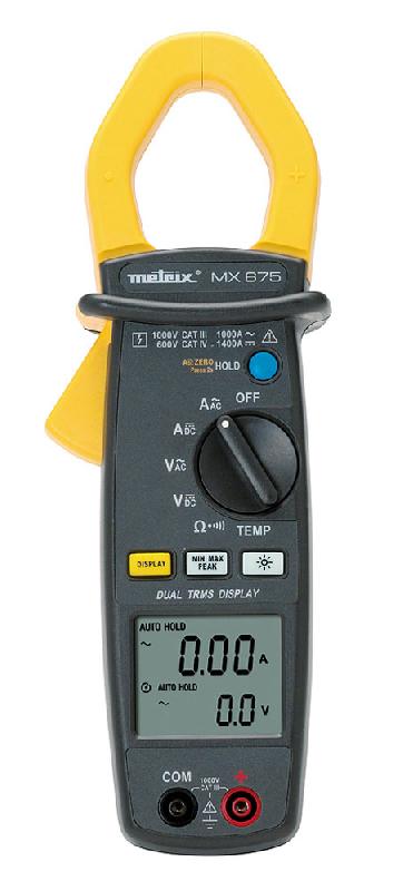 Pince ampèremétrique MX 675 - Double afficheur 600 V CAT IV - Marque METRIX_0