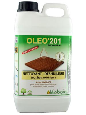 NETTOYANT POUR BOIS OLEO'201 - NETTOYAGE DES FAÇADES, TERRASSES, DALLES...