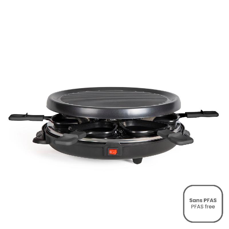 ONLI Appareil à Raclette 6 Personnes 800w + Grill ON1020N - noir 3523930111426_0