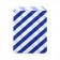 Oss108 - 12 sachets pour surprises et friandises rayés bleu roi et blanc - Dimensions 13x18 cm_0