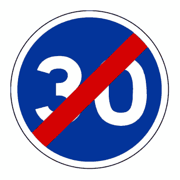 Panneau B43 - Fin de vitesse minimale obligatoire_0