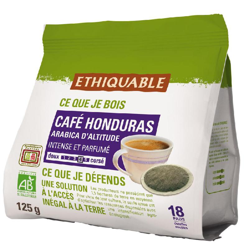 PAQUET DE 18 DOSETTES DE CAFE HONDURAS, COMPATIBLE SENSEO - INTENSITE 4 (PAQUET 18 UNITES)