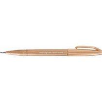 ARTS STYLO FEUTRE BRUSH SIGN PEN SES 15, BRUN - LOT DE 8