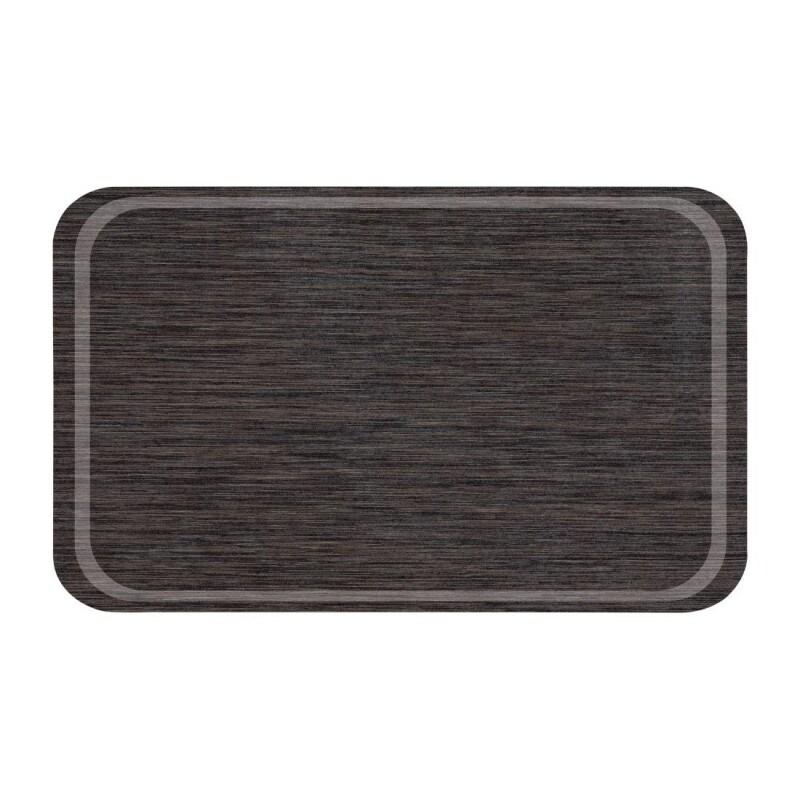 Plateau rond en mélamine GN1/1 antidérapant wengé - 530 x 325 x 14 mm - ROLTEX - 0615402136327_0