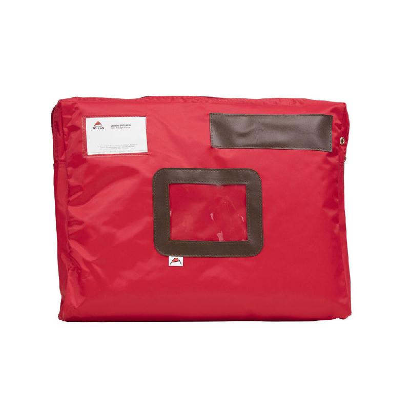 POCHETTE A COURRIER EN NYLON IMPERMEABLE - 42 X 32 CM - ROUGE