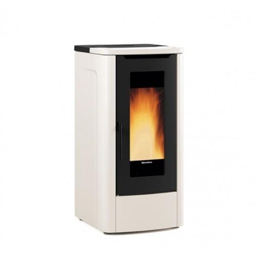 POÊLE À GRANULÉS AIR - 10 KW - RÉSERVOIR 30 KG - IVOIRE - TEOREMA LA NORDICA EXTRAFLAME