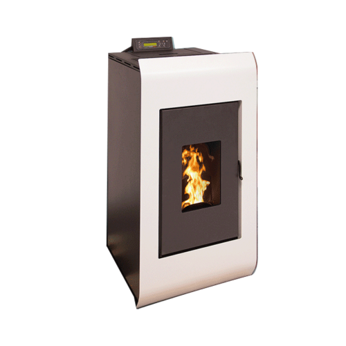 POÊLE À GRANULÈS ÉTANCHE - LÉA 8 KW BLANC STOVIA
