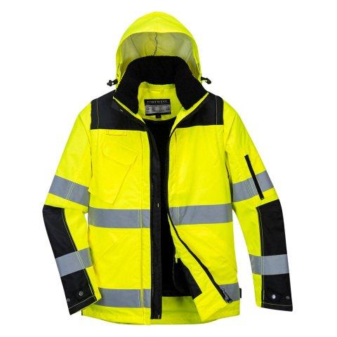 PORTWEST C469 BLOUSON 3-EN-1 PRO HI-VIS JAUNE/NOIR - TAILLE S