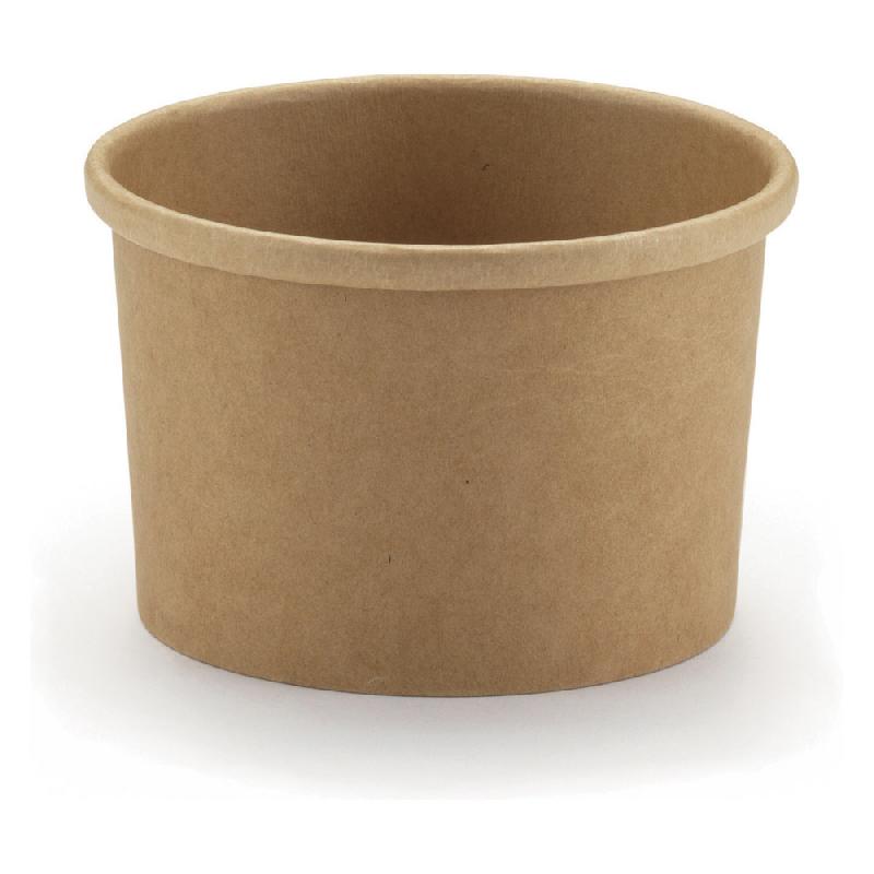 Pot en carton 24cl kraft brun - lot de 25_0