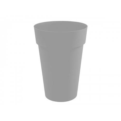 POT HAUT ROND 46 CM GRIS BÉTON - 67 LITRES - TOSCANE 13630 EDA PLASTIQUES