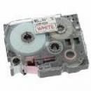 RUBAN MATRICIEL ROUGE/BLANC BROTHER  (TZ-242)  18MM