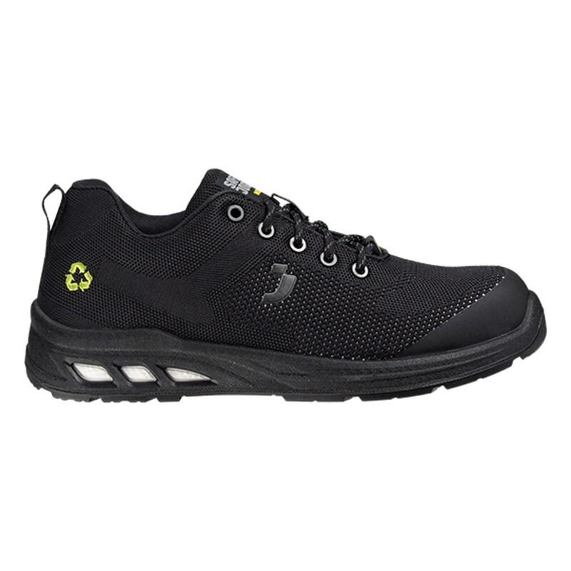 Safety Jogger - Chaussures de sécurité basses décontractées ultra-respirantes avec embout en acier ECOFITZ noir S1P Noir Taille 39 - 39 noir mati�_0