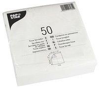 SERVIETTE, 330 X 330 MM, 2 COUCHES, BLANC - LOT DE 10
