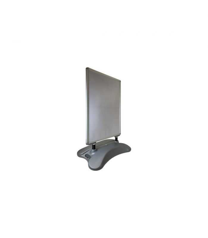 Stop trottoirs - interface plv en aluminium sur ressorts pour 2 affiches format A0_0