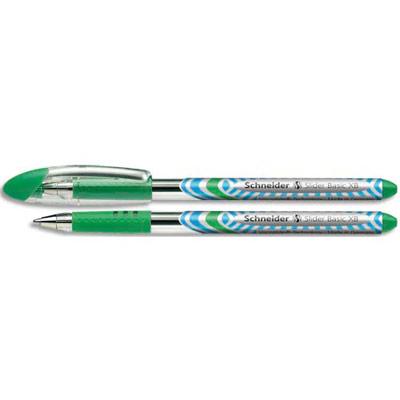 STYLO BILLE SCHNEIDER SLIDER BASIC - ECRITURE EXTRA LARGE - VERT