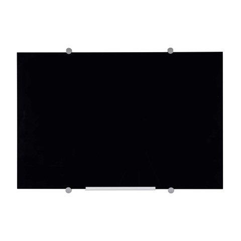 TABLEAU BLANC EN VERRE MAGNÉTIQUE FLOW DE BI-OFFICE, NOIR, 120 X 90 CM
