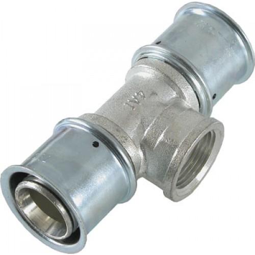TÉ À SERTIR - POUR TUBE MULTICOUCHE - TARAUDAGE FEMELLE 20X27 - 32 MULTITUBO