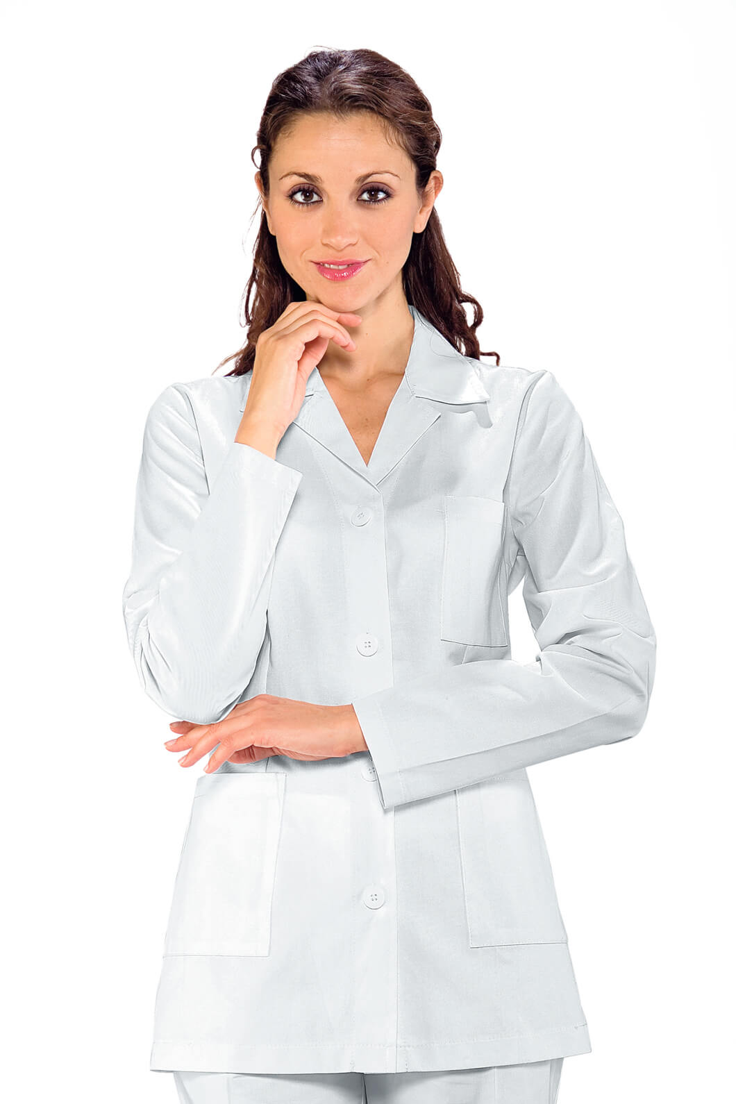 TUNIQUE MÉDICALE FEMME MANCHES LONGUES GINEVRA 100% COTON