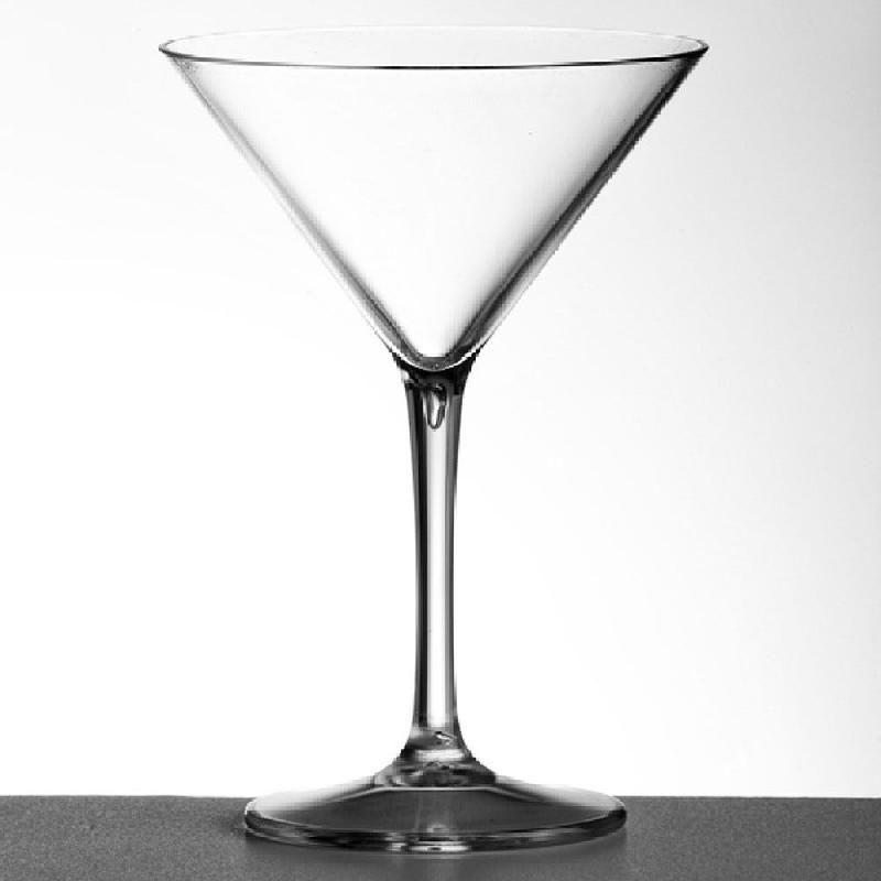 Verre Martini réutilisable acrylique transparent 23cl - par 24_0