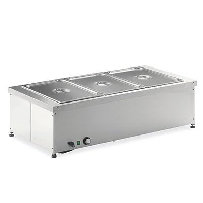 Bain-marie bac GN 3x1/1 - Metalcarrelli - Caractéristiques techniques incluses_0