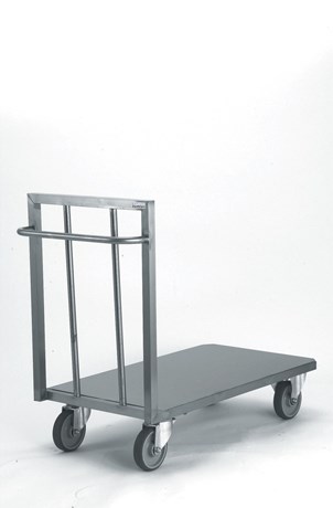 CHARIOT PLATE-FORME INOX DESSUS PLEIN