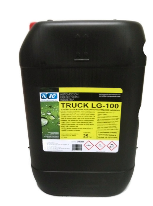 Détergent alcalin pour carrosserie - Mousseur de véhicule TRUCK LG 100 - Haute qualité pour lavage poids lourds_0