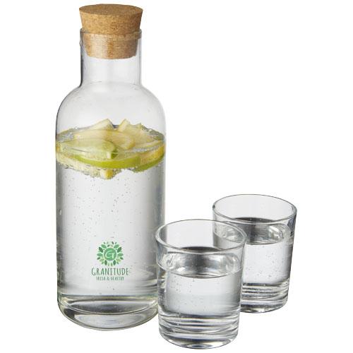 Ensemble carafe et verres Lane 11291300 - 1L avec bouchon en liège et 2 verres de 200 ml - Présentation en boîte cadeau Seasons_0
