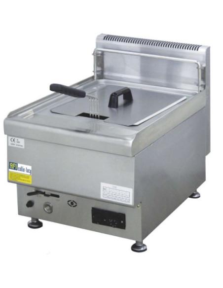 Friteuse gaz 10 litres à poser - Acier inoxydable - Référence : JUS-TRC-1_0