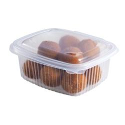 HOT FORM Barquettes charnières ovales PP hotty 23,3 x 17,8 x 6,7 cm - 1500 ml (200 unités) - transparent plastique V01015_0