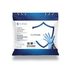 Hygivest Sachet de 2000 Gants d'examen Nitrile - Taille XL - Bleu - XL bleu Nitrile OPGNJ-XLB200_0