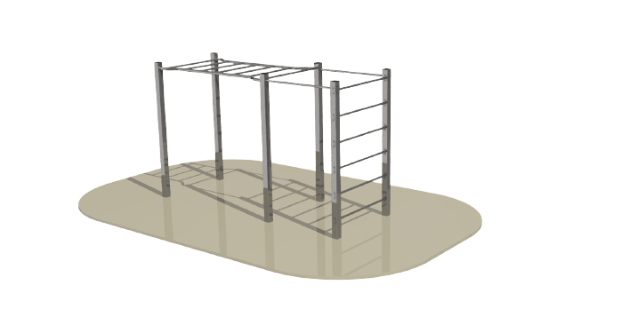 Module de street workout en Aacier inoxydable - Référence SCSWO_0