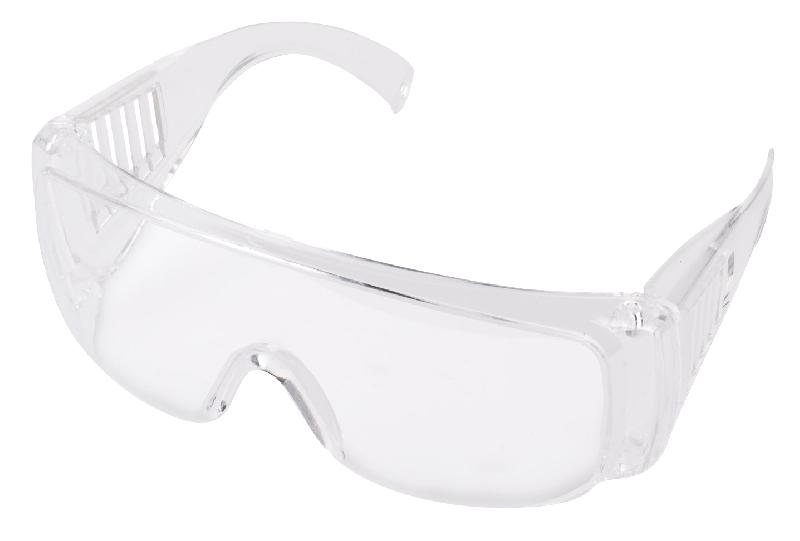 Sur-lunettes de protection transparentes en polycarbonate pour chantier_0
