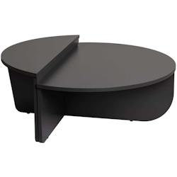 Table basse en aggloméré Podium anthracite Hanah Home - gris 8684283031269_0