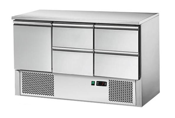 Table réfrigérée positive avec 1 porte et 4 tiroirs_0