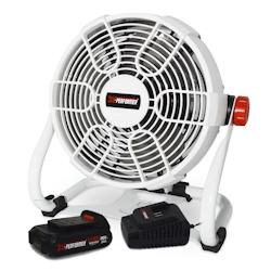 Ventilateur - X-Performer XPFAN20LI-230 - 20V peutêtre également utlisé en mode 12V Voiture  - Batterie 2Ah et chargeur inclus - 3701123994975_0