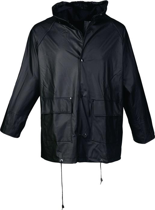 Veste de pluie en PU taille M noir 100 % PES ASATEX_0