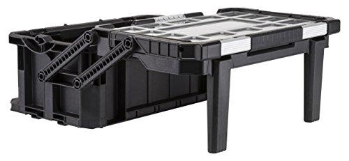 Keter 233848 Connect Cantilever Combo - Boîte à outils avec compartiments amovibles et poignée autobloquante_0