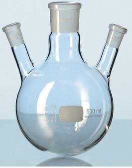 Ballon fond rond à 3 cols - AS018836 - 250ml - 24/29 central - 2x14/23 latéraux obliques_0
