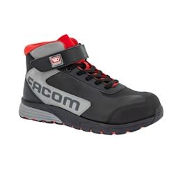 Baskets de sécurité hautes sans métal FACOM SHIKAN S3 SRC ESD HRO noir|gris T.43 Facom - 43 cuir 3371820292997_0