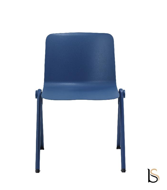 Chaise empilable de couleur ami - bleu_1