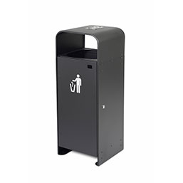 Corbeille publique en acier renforcé - CITY - 70L ou 120L - Coloris variés - Options disponibles_0