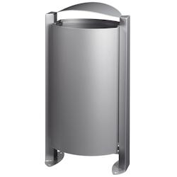 Rossignol - Corbeille sur pied 100L ARKEA - gris - gris acier 58513_0