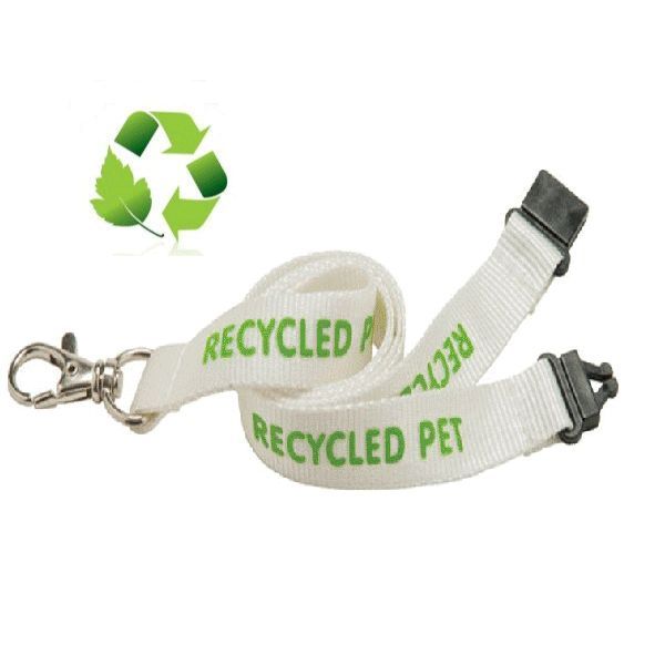 Cordon ou Tour de cou pour badge en PET recyclé - Largeur et personnalisation sur mesure_0