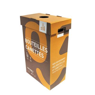 ECOBOX boîte de collecte pour le tri et recyclage des bouteilles plastiques et canettes, par 10_0