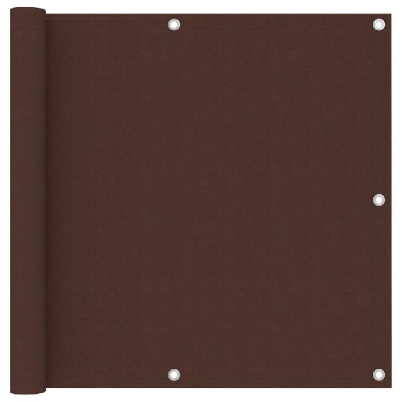 ÉCRAN DE BALCON BRISE PARE VUE PROTECTION CONFIDENTIALITÉ 90 X 300 CM TISSU OXFORD MARRON 02_0010240_0