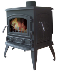 Gamme de poêles à bois en fonte massive - Firejet 309 MKII et 409 - Rendement > 80%, double combustion_0