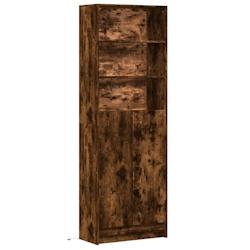 Helloshop26 - Buffet bahut commode armoire meuble de rangement organisateur cuisine salle de séjour salon haut avec LED 69 x 32,5 x 02_0032218 - 3000_0