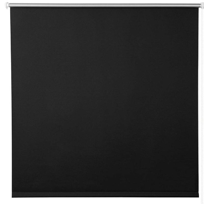 Helloshop26 - Store enrouleur occultant polyester montage rapide aucun perçage requis pour les fenêtres et portes 40x160 cm noir 19_0000891 - noir p_0